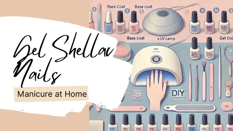 Gel Shellac Nails Manicure at Home