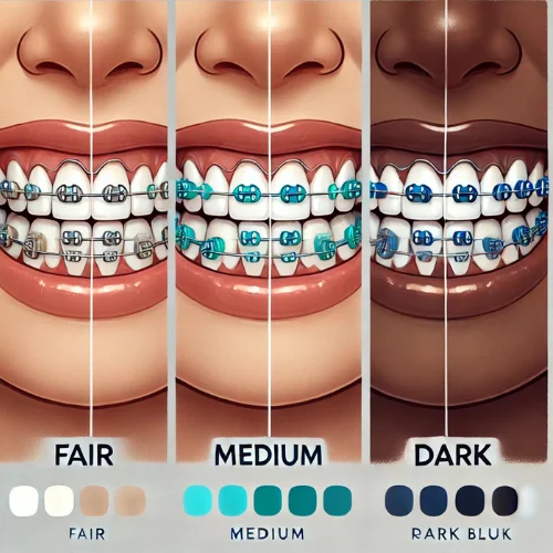 Skin Tone and braces Colors