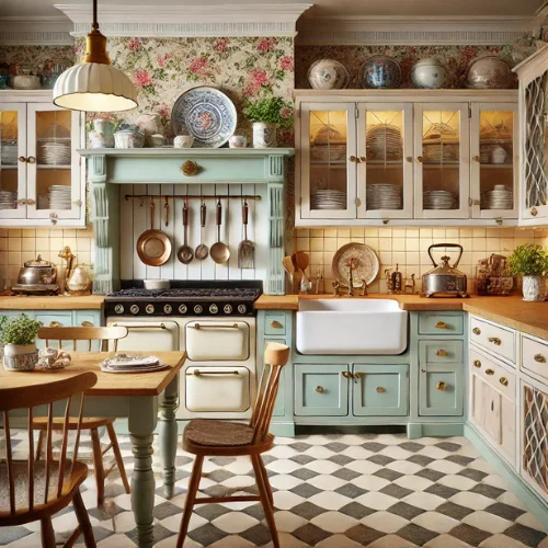 17. Vintage-Inspired Kitchens