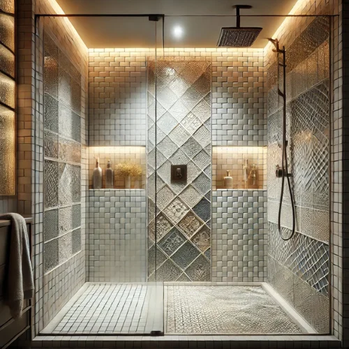 2. Tiled Walk-In Shower