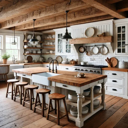 3. Farmhouse Style Kitchens