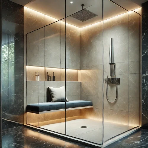 4. Walk-In Shower with Bench