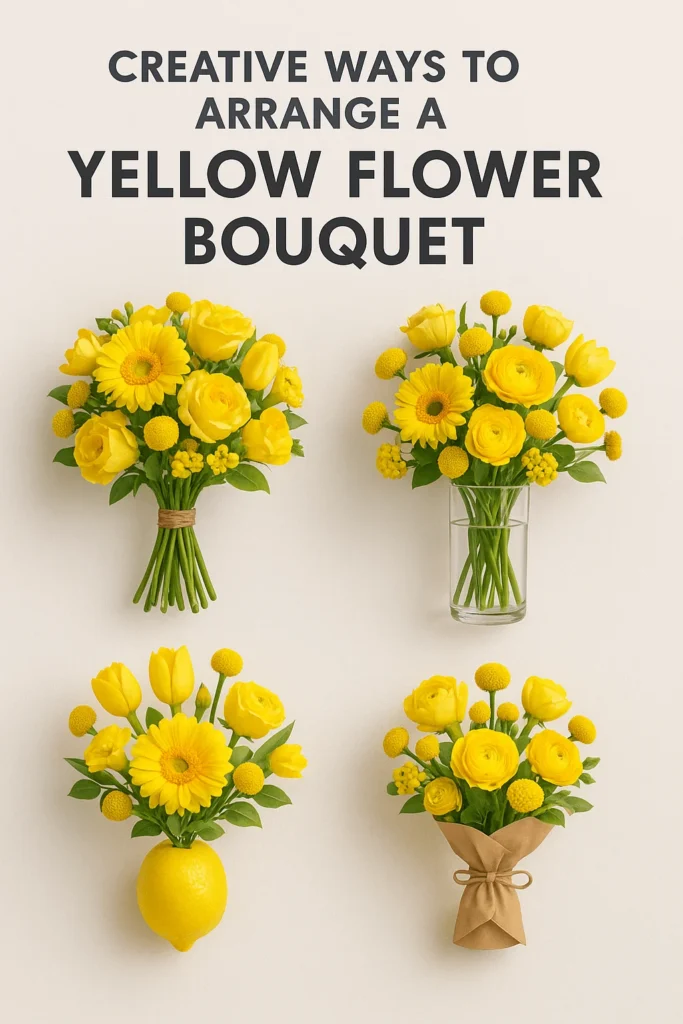 Creative Ways to Arrange a Yellow Flower Bouquet