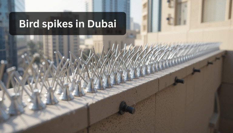 Effective bird spikes in Dubai for humane and durable pest control solutions in Dubai and Sharjah.