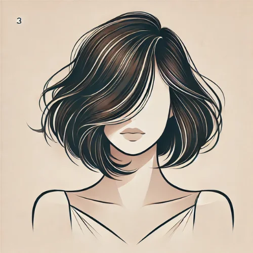 14. Bob en capas con ondas suaves