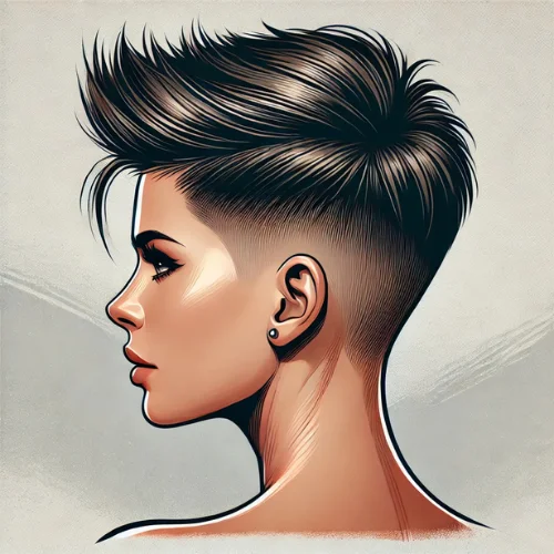 15. Corte pixie con laterales rapados