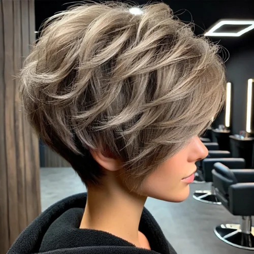 2. Corte Pixie con Textura