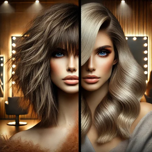 Comparación: Wolf Cut vs. Corte Butterfly