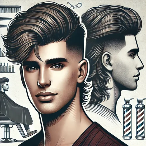 1. Mullet Fade Clásico