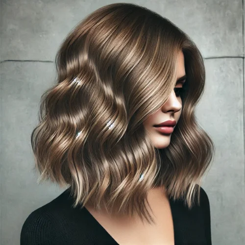 3. Long Bob (Lob) con Ondas