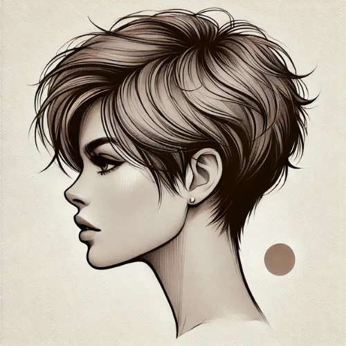 5. Corte pixie despeinado