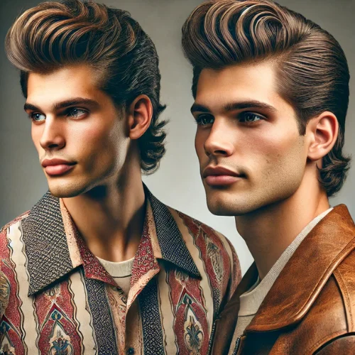 14. Mullet Fade con Estilo Vintage
