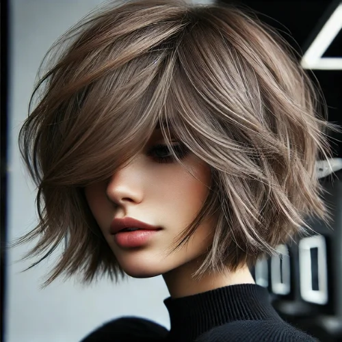 1. Shaggy Bob
