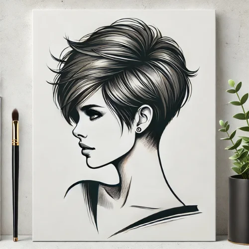 9. Pixie con capas largas en la parte superior