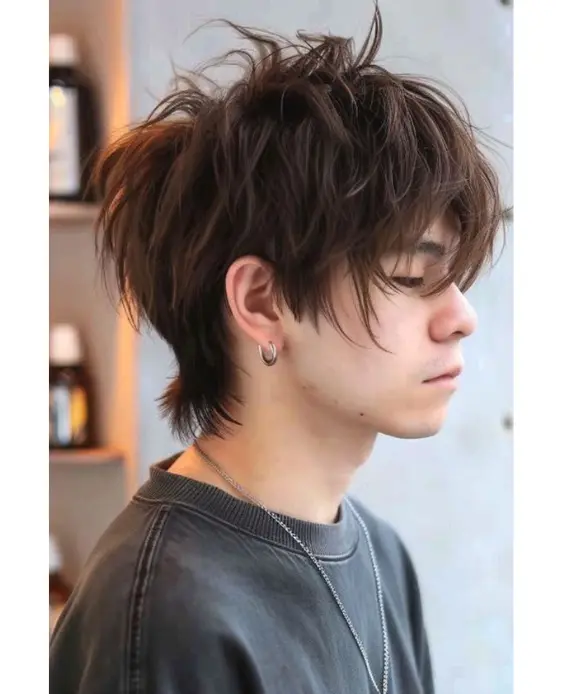 Corte Wolf Despeinado para Hombres