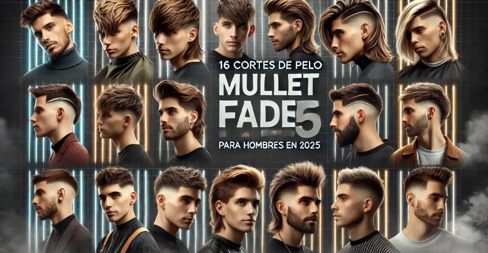 16 Cortes de Pelo Mullet Fade para Hombres en 2025