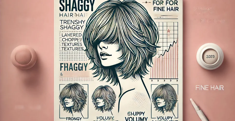 Corte Shaggy para Pelo Fino