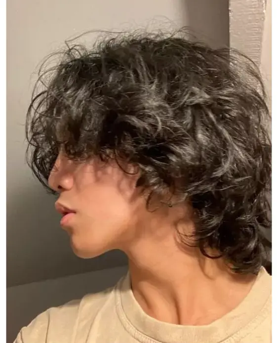 Curly Wolf Cut Men