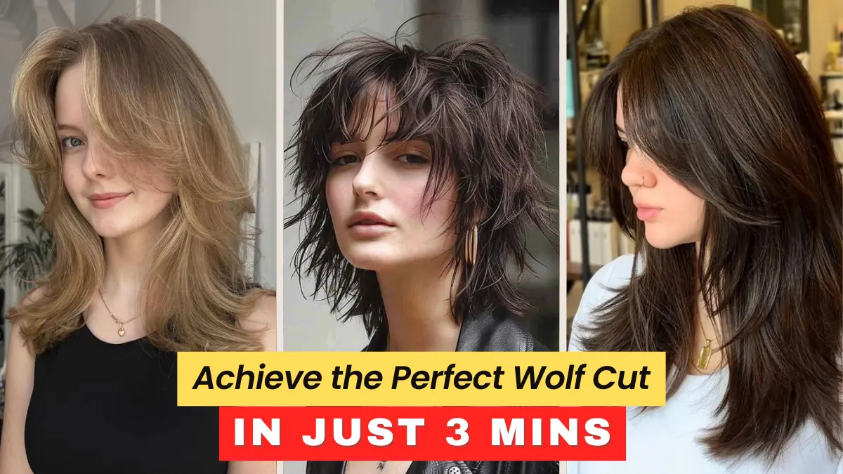 Perfect Wolf Cut in Just 3 Minutes