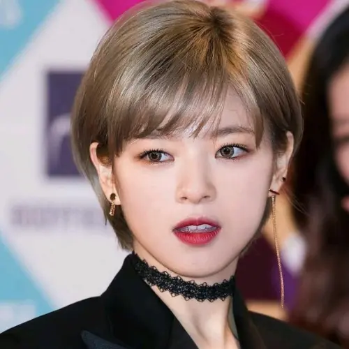 Jeongyeon (TWICE) wolfcut