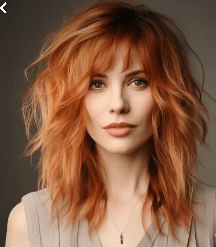 Bright Orange Wolf Hairstyle