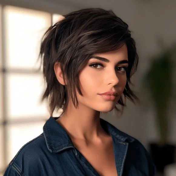 Vivid Short Wolf Hairstyle